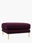 Swoon Mendel Ottoman, Gold Leg