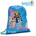 Bluey & Friends Drawstring Bag Kids PE Kit Gym Swim Bag For Boys & Girls School