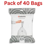 Brabantia Perfect FIT Bin Liners 50-60L Waste Bags Type H Size  Pack40-80-120
