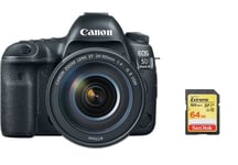 CANON EOS 5D Mark IV reflex 30.4 mpix + objectif KIT EF 24-105MM F4L IS II USM + 64GB SD card