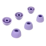 Adhiper Lot de 3 paires d'embouts de rechange, en silicone, à réduction du bruit, compatibles avec les écouteurs Galaxy Buds 2 Pro, compatibles avec les coques de chargement (S/M/L, violet)