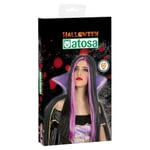 Peruk till Halloween Violett Fuchsia