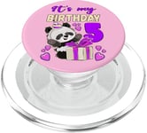 It's My Birthday 5, Panda, Birthday Present, Girl 5 Year Old PopSockets PopGrip for MagSafe