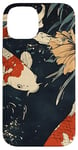 Coque pour iPhone 14 Beauté Koi Fish Pond Japan Zen Garden Vintage Art Lovers