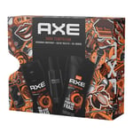 AXE - Coffret Dark Temptation pour Homme - une eau de toilette de 100 ml, un déodorant de 200 ml et un gel douche de 250 ml - parfum masculin et frais aux notes de chocolat noir - tenue 48H