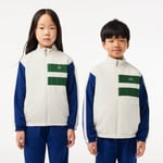 Lacoste Veste de survêtement Sportsuit zippée Taille 8 ans Blanc/bleu Marine/vert