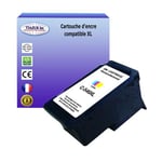 Cartouche compatible avec Canon Pixma TS304, TS305, TS3100, TS3150 remplace Canon CL546XL Couleur - T3AZUR