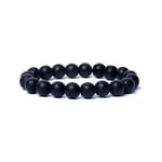 Armband svart onyx matt yta AA-kvalitet 10 mm