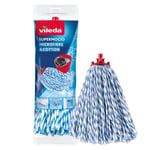 Vileda SuperMocio Microfibre & Cotton Mop Refill Blue