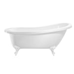 Balmoral 1700mm Single Ended Slipper Bath with White Claw & Ball Feet