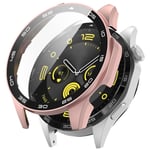 Huawei Watch GT 4 46mm deksel med skjermbeskytter til smartklokke - Rose gull