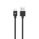 W Wonder Full Power - Cable USB-A vers Micro-USB - 1m - Noir