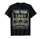 July 1974 Man Legend 50th Birthday Gifts For Men 50 Year Old T-Shirt