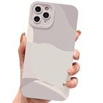 ECZOIL Coque iPhone 11 Pro Max Mignon Aesthetic Art Peint Lens Protection de téléphone pour Les Cute Femmes Filles Coque Ultra Mince TPU Case for iPhone 11 Pro Max 6,5 Pouces-Blanc