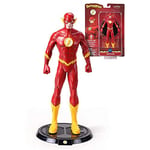 BendyFigs The Noble Collection DC Comics The Flash - 7.5in (19cm) Noble Toys DC Bendable Posable Collectible Doll Figures with Stand