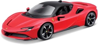 Maisto 1:24 Scale Ferrari SF90 Stradale Kit Red Die Cast New Boxed UK M39137