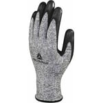 Delta Plus - gant tricot econocut® - paume enduite nitrile gris noir lot de 3 paires- VECUT57GRG0-taille des gants- - Gris/Noir