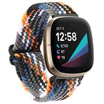 Songsier Bracelet Compatible avec Fitbit Versa 3，Bracelet Fitbit Sense, Bracelet en Élastiques Nylo pour Fitbit Versa 3