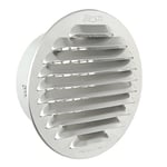 La ventilation gtap100r-y Grille ronde encastrable, aluminium, 125 mm