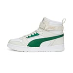 PUMA Unisex Adults' Fashion Shoes RBD GAME Trainers & Sneakers, PUMA WHITE-VINE-VAPOR GRAY-PUMA GOLD, 40.5