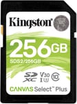 Kingston Canvas Select Plus Sd - Sds2/256Gb Class 10 Uhs-I