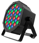 Audibax Montana 36 - Projecteur LED Disco - Projecteur Professionnel - Équipé de 36 LED RGBW 1W - Synchronisation avec la Musique - Mode Automatique - Connexion DMX 7 Canaux