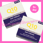 LACURA Q10 Face Cream Day Hyaluronic Anti Ageing Moisturiser SPF 20 2x Duo Aldi