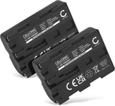 2X Batterie Remplacement NP-FM500H 1400mAh pour Sony SLT-A58 SLT-A77 SLT-A65 SLT-A57 ILCA-77M2 SLT-A99 DSLR-A200 A68 A7 II A77 II A300 A350 Appareil Photo caméra Action cam accu