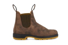 Blundstone Unisex #1944 Rustic Brown/Mustard Chelsea Boot - Size UK 3.5