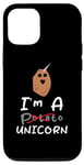 Coque pour iPhone 12/12 Pro Funny Potato I'm A Potato Unicorn Funny Patate Unicorn Memes