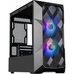 Cooler Master MasterBox TD300 Mesh Mini Micro-ATX-chassi med fönster, svart