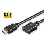 MicroConnect HDMI-förlängningskabel, 4K @ 60Hz, 2 meter