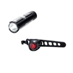 Cateye Volt 100XC / ORB Battery Bike Light Set, Black