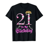 It's My 21st Birthday Queen Tiara Shoes 21 Yrs Old Bday Gift T-Shirt