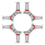 4pcs Corner Clamp Right Angle Clamp 90 Degree Clamps for Woodworking, Photo5315