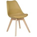 Atmosphera Créateur D'intérieur - Chaise scandinave Baya ocre