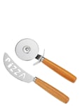 Dorre Pizza Cutter Set Pino Brun