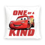 Disney Home Cars Coussin décoratif avec Rembourrage et Fermeture éclair – 40 x 40 cm – Coussin avec Rembourrage, Superbe Coussin décoratif pour canapé, Salon et Chambre à Coucher – Coussin Moelleux