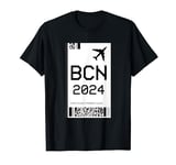 Barcelona 2024 vacation flight ticket BCN airport Barcelona T-Shirt