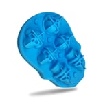 3D Skull Ice Cube Muotit Halloween Silikoni Muotit Skull Ice tarjotin viskille, Scotch