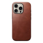 Nomad iPhone 16 Pro Modern Skal Horween Leather MagSafe Olde Dublin