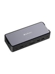 Verbatim Pro - docking station - USB-C - 2 x HDMI DP - 1GbE - SSD 256 GB