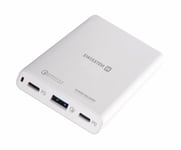 Swissten Travel Charger kannettavat tietokoneet ja MacBook / 60W / PD3.0 / QC3.0 / PPS / valkoinen