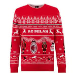 AC Milan Maglione Di Natale 2023 Sweater, Rossonero, XL Mixte