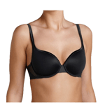 Triumph Shape Sensation WHP Black Bra 34DD Underwired Smooth lightly padded