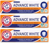 Arm & Hammer Toothpaste Advance White 75ml | Fluoride | Teeth Whitening X 3