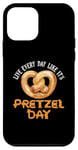 iPhone 12 mini Live Every Day Like It is Pretzel Day Funny German Food Case