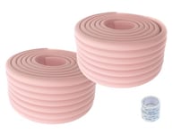 HIMRY Universel Rouleau de Mousse, 400cm x 80mm, Epaissir Mousse Antichoc Sécurité pour Bébé Kits, Enfants sécurité Anti-Crash, Tout Usage sécurité de bébé Protecteur. 2x2m, Rose, KXD7002 Pink