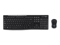 Logitech MK270 Wireless Combo - Ensemble clavier et souris - sans fil - 2.4 GHz - Suisse