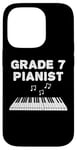 Coque pour iPhone 14 Pro Étudiant en piano, pianiste de 7e année, musicien